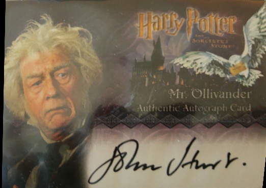 John Hurt as Olivander - Front