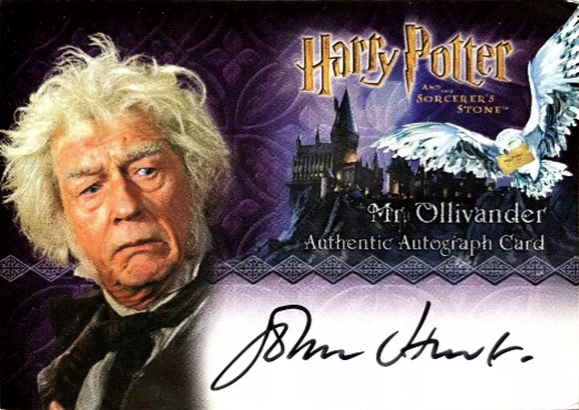 John Hurt as Olivander - Front