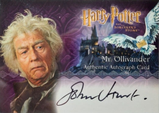 John Hurt as Olivander - Front