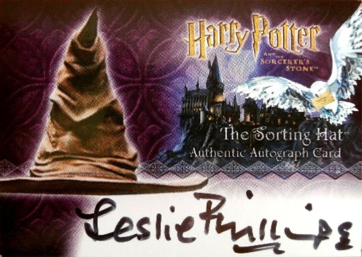 Leslie Phillips as The Sorting Hat