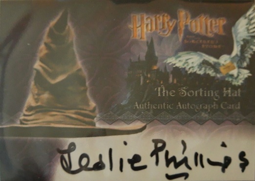 Leslie Phillips as The Sorting Hat - Front