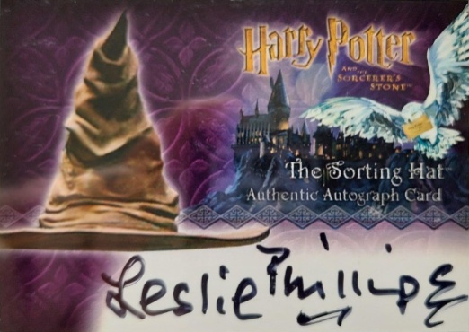 Leslie Phillips as The Sorting Hat - Front