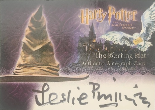 Leslie Phillips as The Sorting Hat - Front