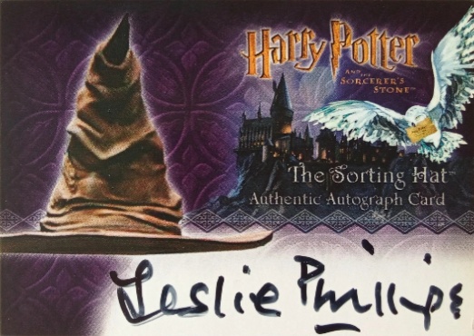 Leslie Phillips as The Sorting Hat - Front