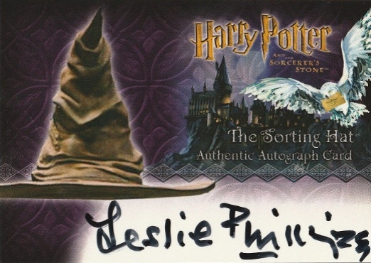 Leslie Phillips as The Sorting Hat - Front