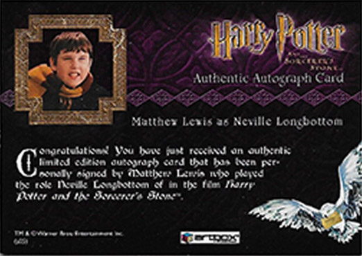 Matthew Lewis as Neville Longbottom - Back