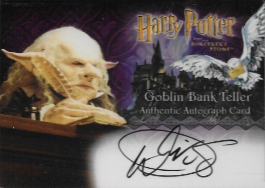 Warwick Davis as Gringotts Goblin - Front