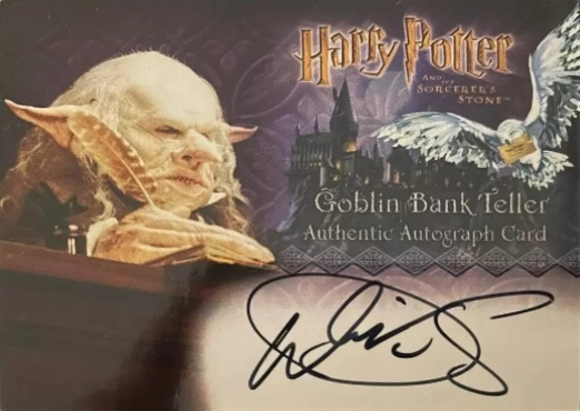 Warwick Davis as Gringotts Goblin - Front