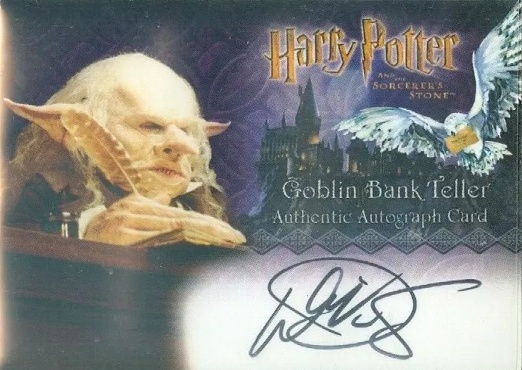 Warwick Davis as Gringotts Goblin - Front