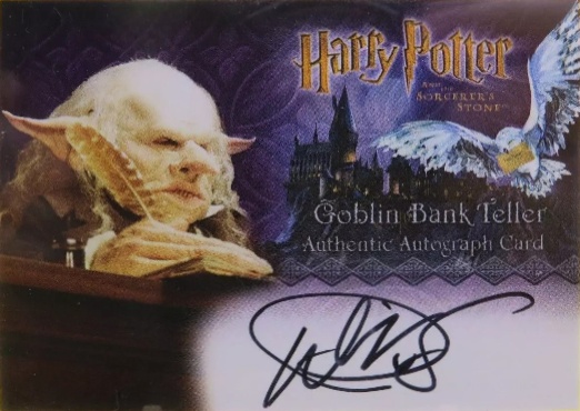 Warwick Davis as Gringotts Goblin - Front