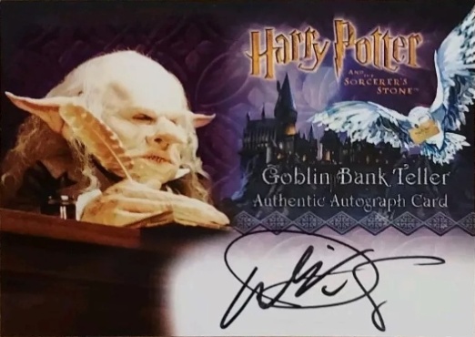 Warwick Davis as Gringotts Goblin - Front
