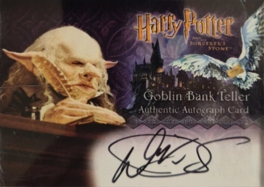 Warwick Davis as Gringotts Goblin - Front