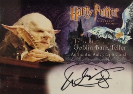 Warwick Davis as Gringotts Goblin - Front