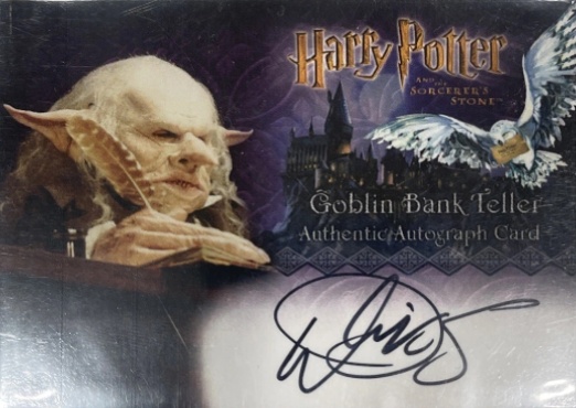 Warwick Davis as Gringotts Goblin - Front
