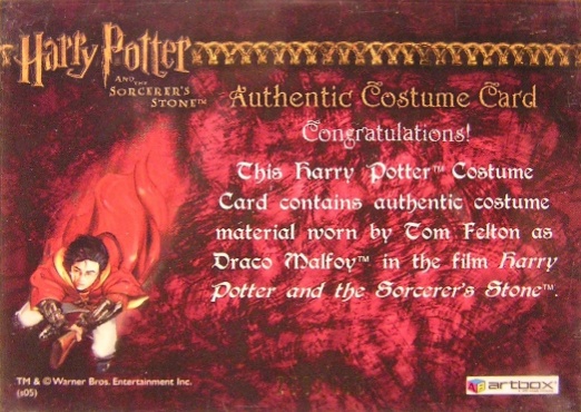 Draco Malfoy's Scarf - Back