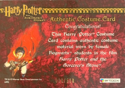 Female Hogwarts Students Costume - Back