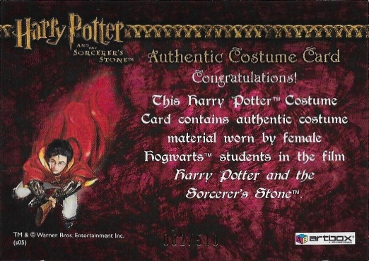 Female Hogwarts Students Costume - Back