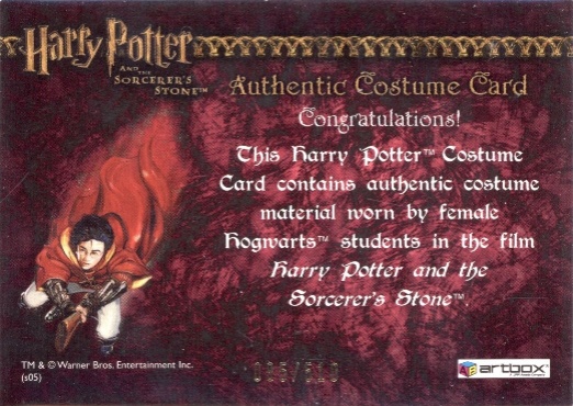Female Hogwarts Students Costume - Back