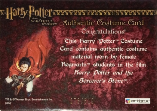 Female Hogwarts Students Costume - Back