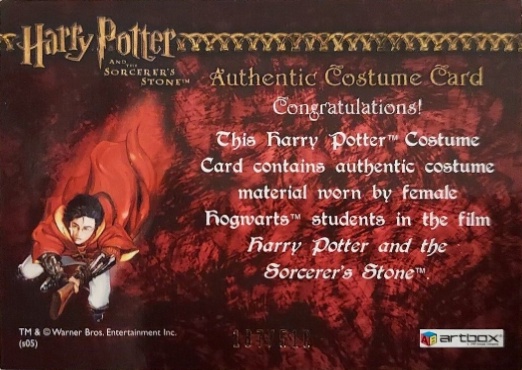 Female Hogwarts Students Costume - Back