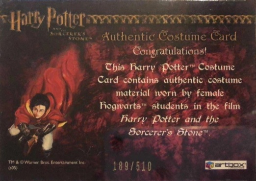 Female Hogwarts Students Costume - Back