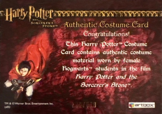 Female Hogwarts Students Costume - Back