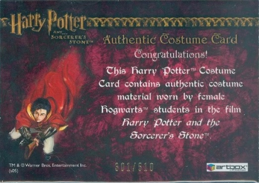 Female Hogwarts Students Costume - Back