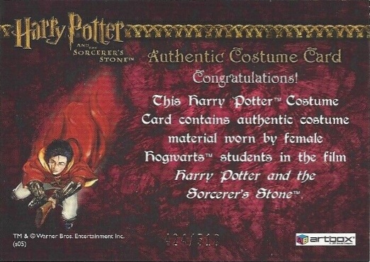 Female Hogwarts Students Costume - Back