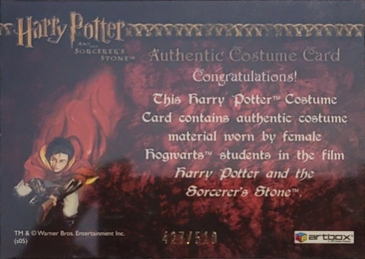 Female Hogwarts Students Costume - Back