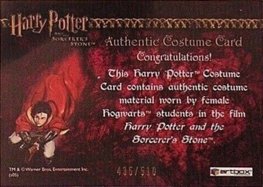 Female Hogwarts Students Costume - Back