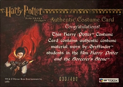 Gryffindor Students Costume - Back