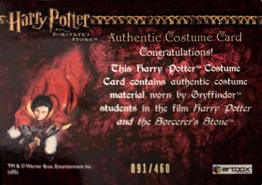 Gryffindor Students Costume - Back