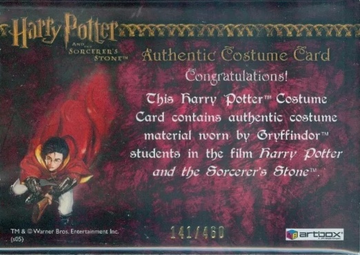 Gryffindor Students Costume - Back