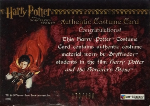 Gryffindor Students Costume - Back