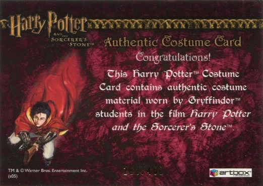 Gryffindor Students Costume - Back