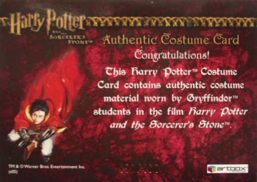 Gryffindor Students Costume - Back