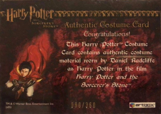 Harry Potter's Pajamas - Back