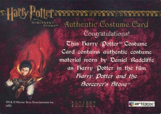Harry Potter's Pajamas - Back