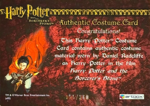 Harry Potter's Pajamas - Back