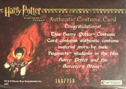 Male Hogwarts Students Costume - Back