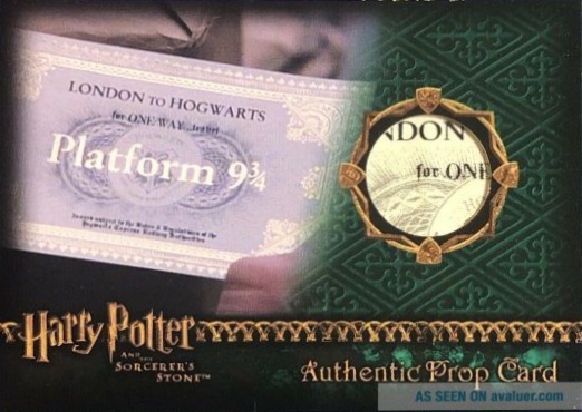Platform 9-34 Ticket - Front
