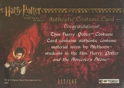 Slytherin Students Uniform - Back