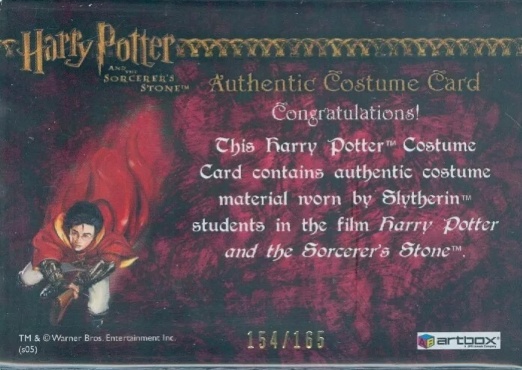 Slytherin Students Uniform - Back