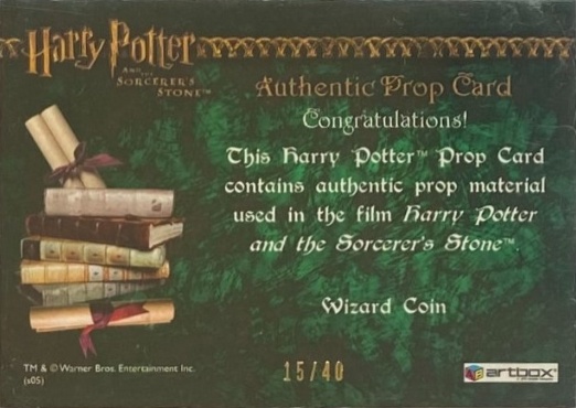 Wizard Coin Silver Sickle - Back