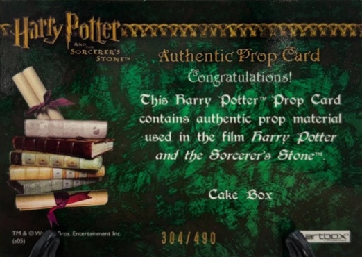 Cake Box - Back