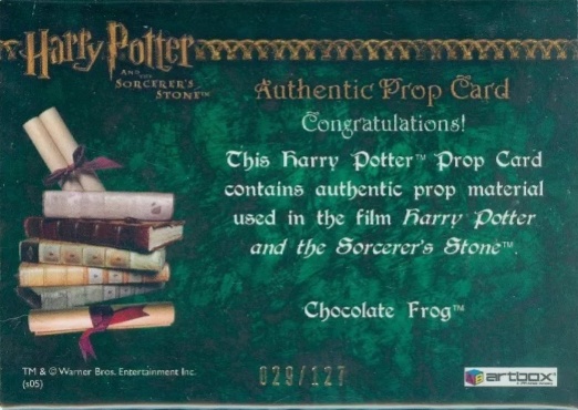 Chocolate Frog - Back