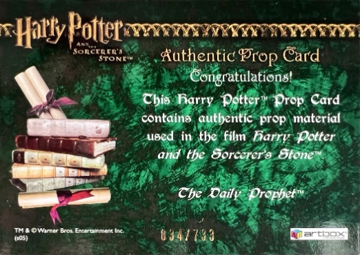 The Daily Prophet - Back