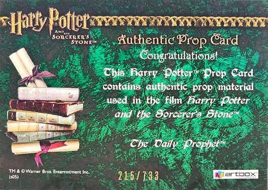 The Daily Prophet - Back