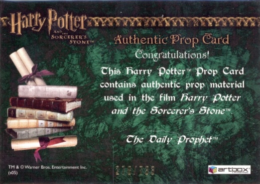 The Daily Prophet - Back