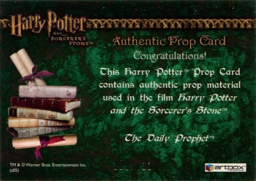 The Daily Prophet - Back